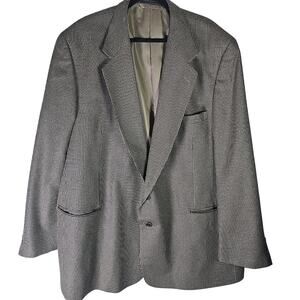 Bert Pulitzer Wool Silk Blazer Two Button Sport Coat Mens 44L Office Formal